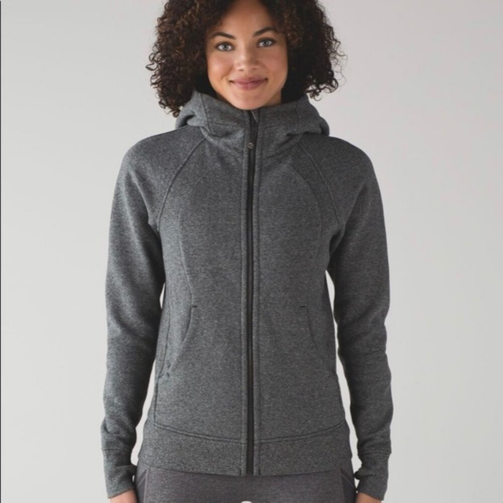 Heathered Grey Lululemon Scuba Hoodie Size 8 Excellent Condition